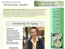 Tablet Screenshot of human-studies.com